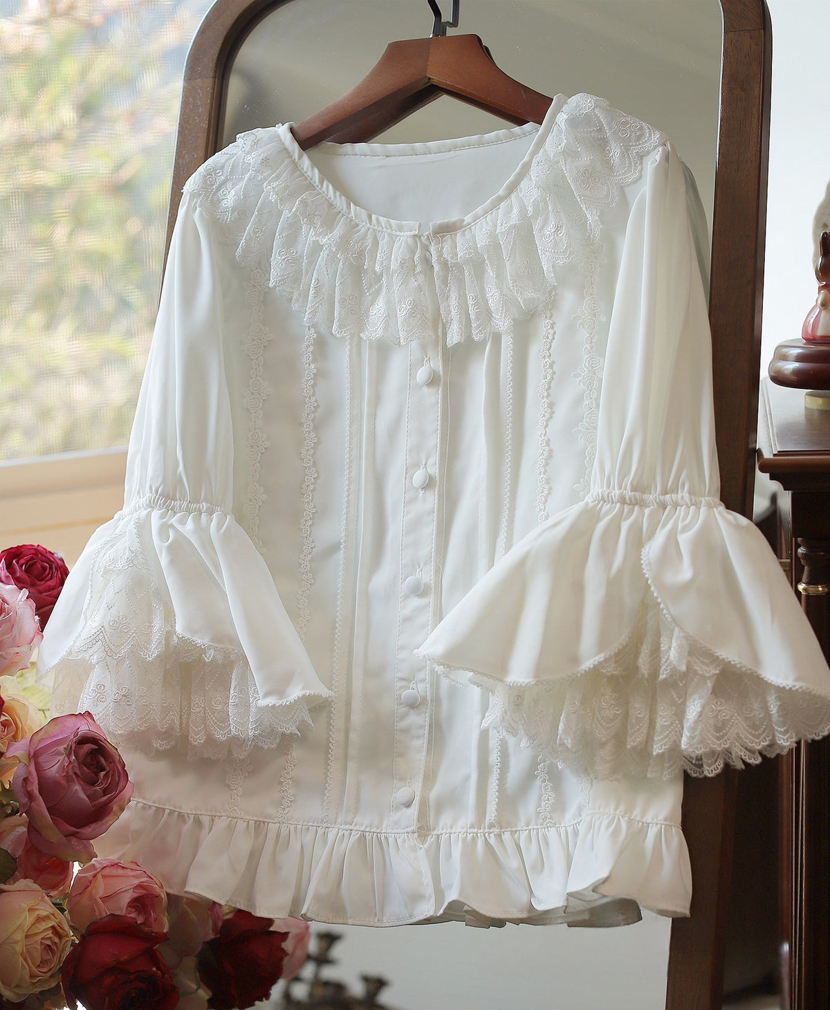 Summer Breeze 2.0 Ruffle Collar Princess Sleeve Lolita Blouse