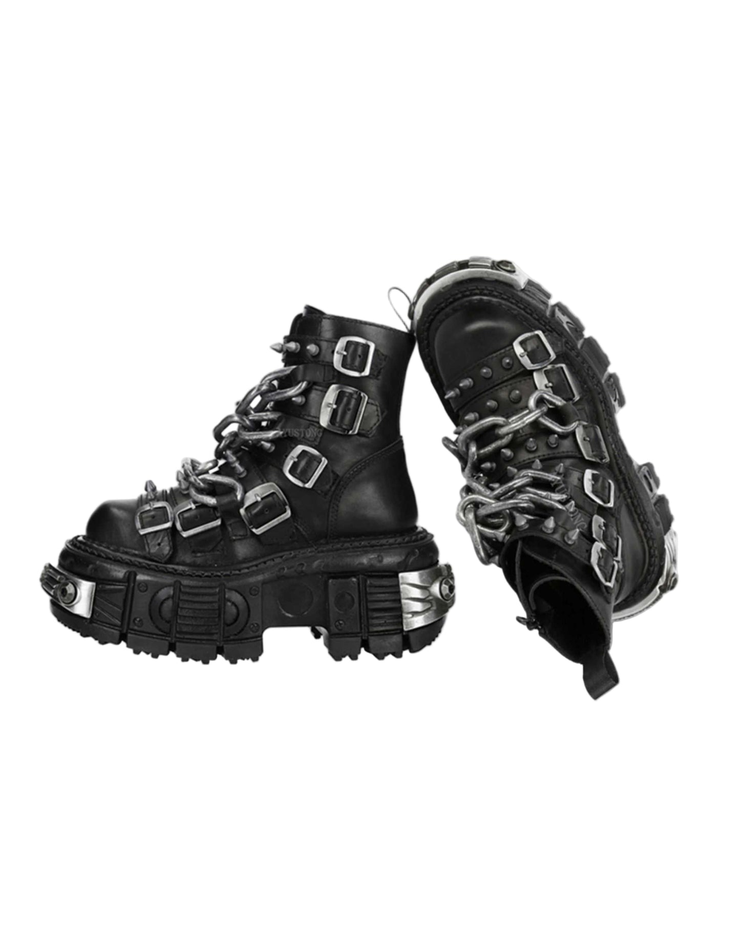 Lolita Punk Gothic Black Martin Boots LE5010