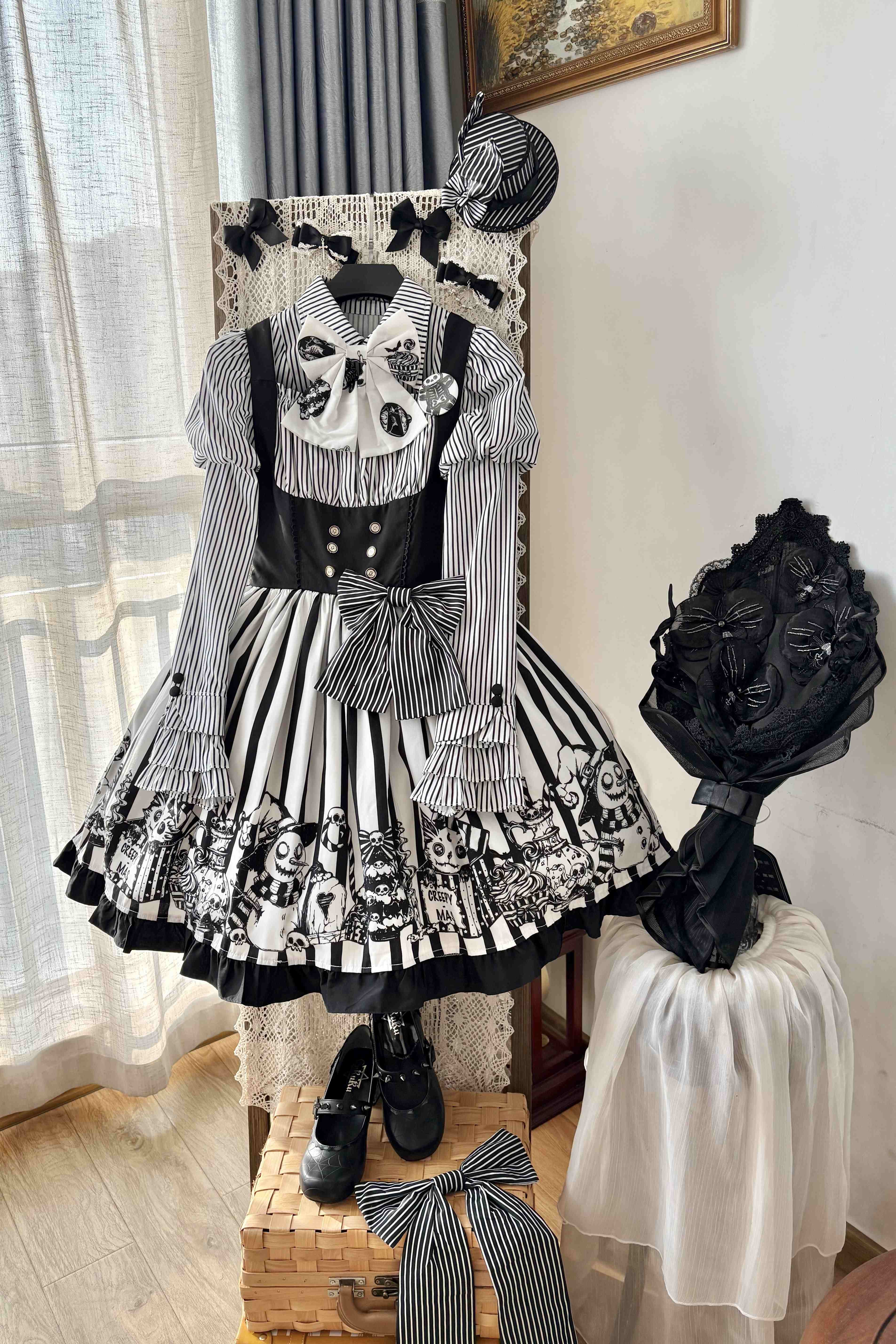 Weird Christmas Lolita Gothic JSK Dress