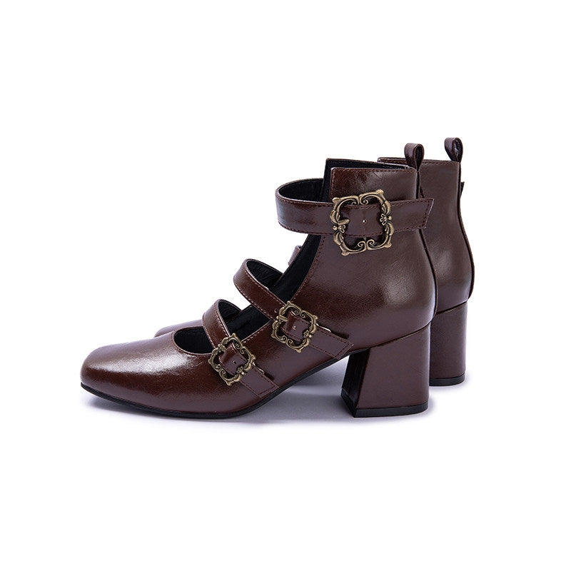 Prayer Poem Original Elegant Lolita Mary Jane High Heel Shoes