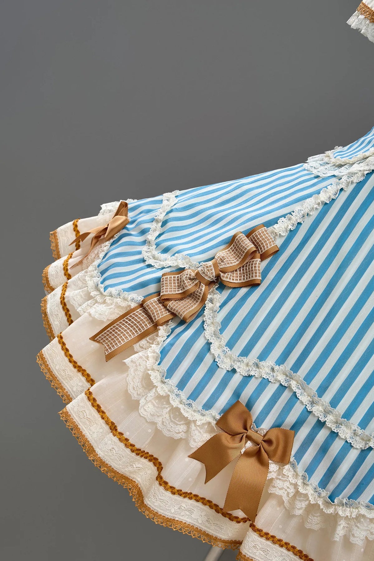 Antique Sailor Bear Six-Panel Cropped Lolita OP Dress