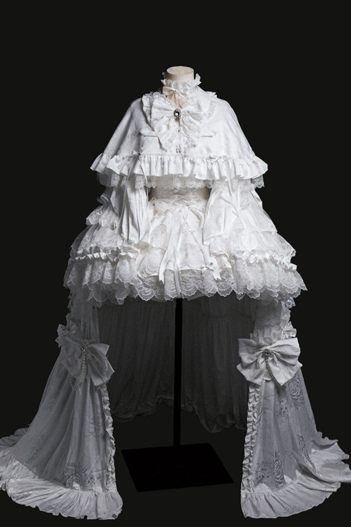 White Rabbit Princess Lolita Gothic Wedding White JSK Dress