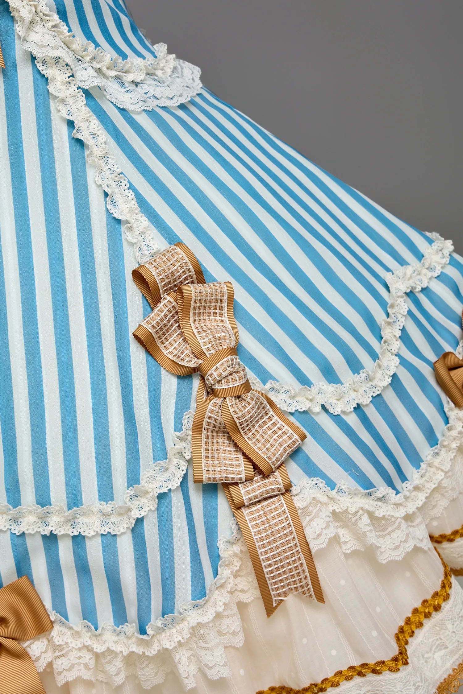 Antique Sailor Bear Six-Panel Cropped Lolita OP Dress