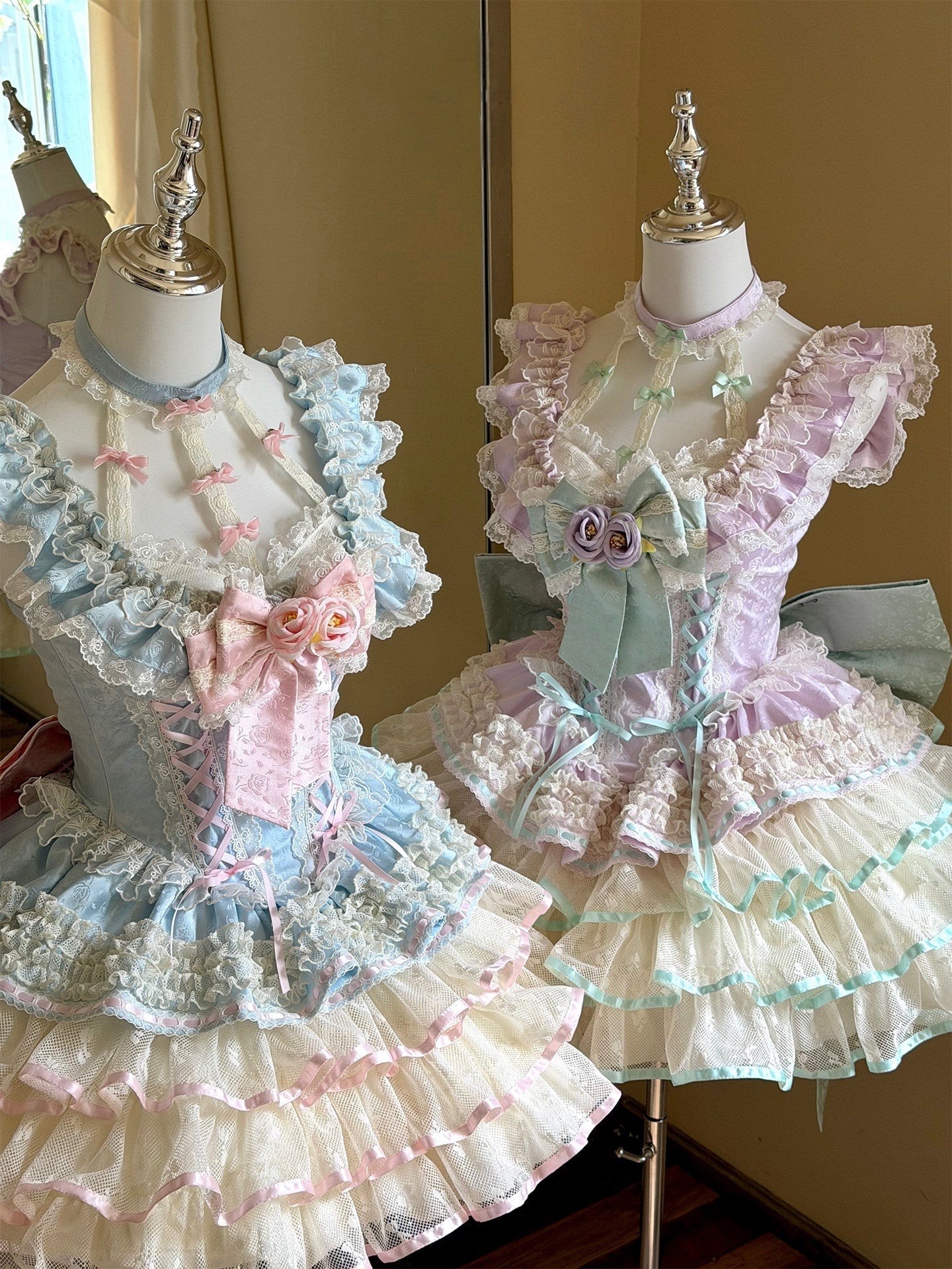 Cupid's Floral Whisper Fairycore Dress