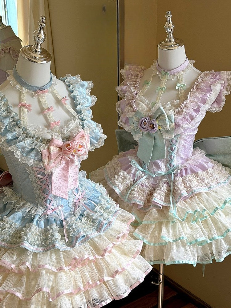 Cupid's Floral Whisper Fairycore Dress