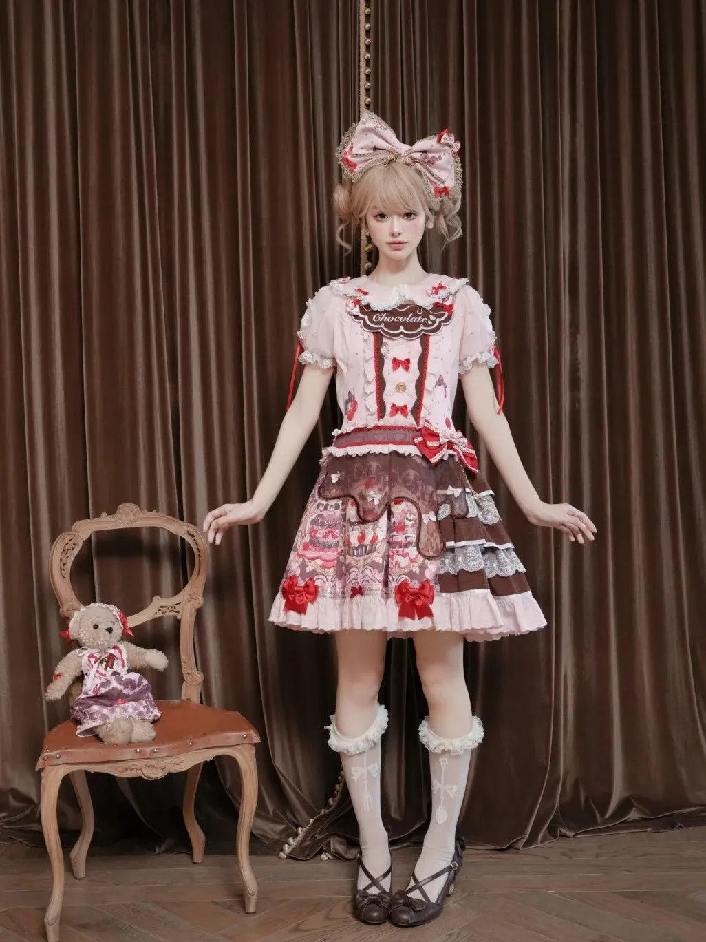 Royal Princess Chocolate Sweet Military Lolita JSK