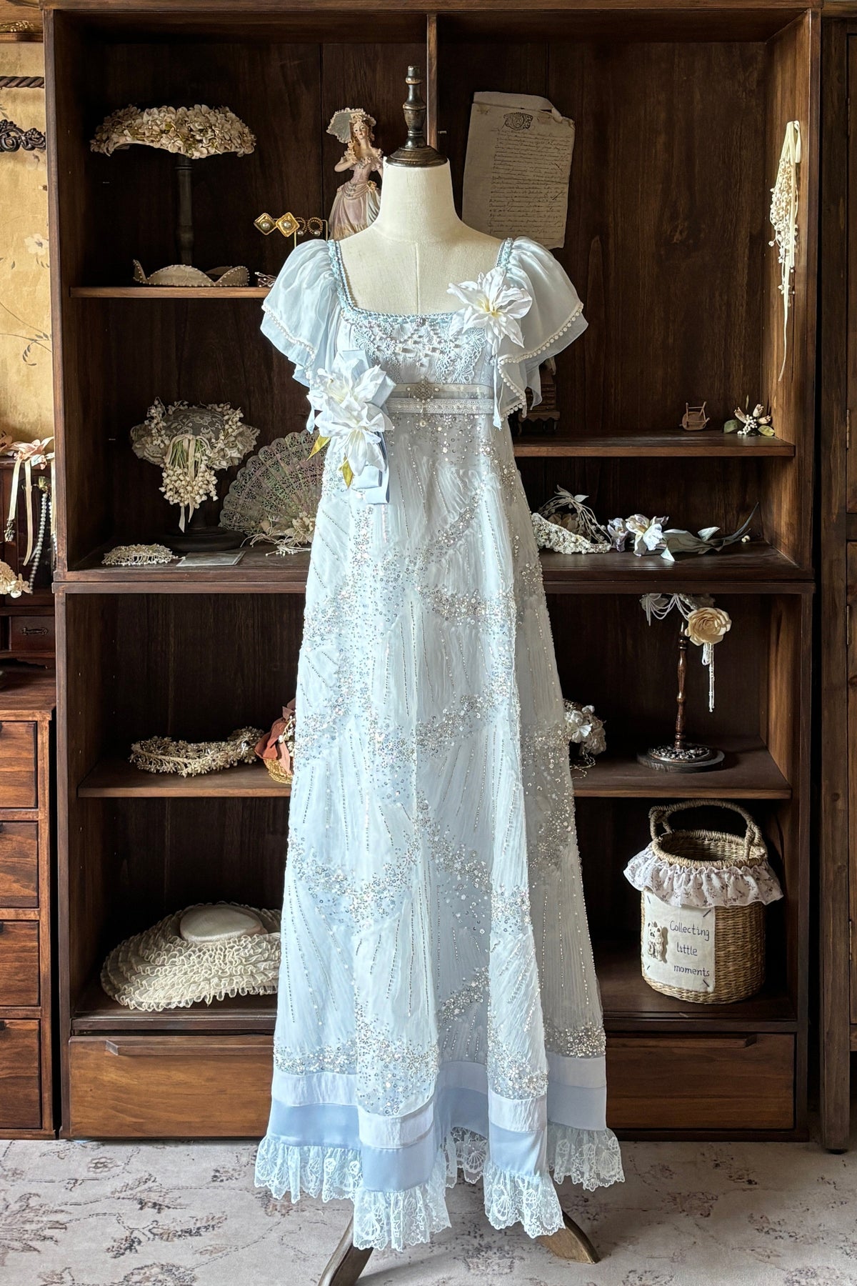 Ocean Series Sky Blue Empire Waist Lolita Dress Set