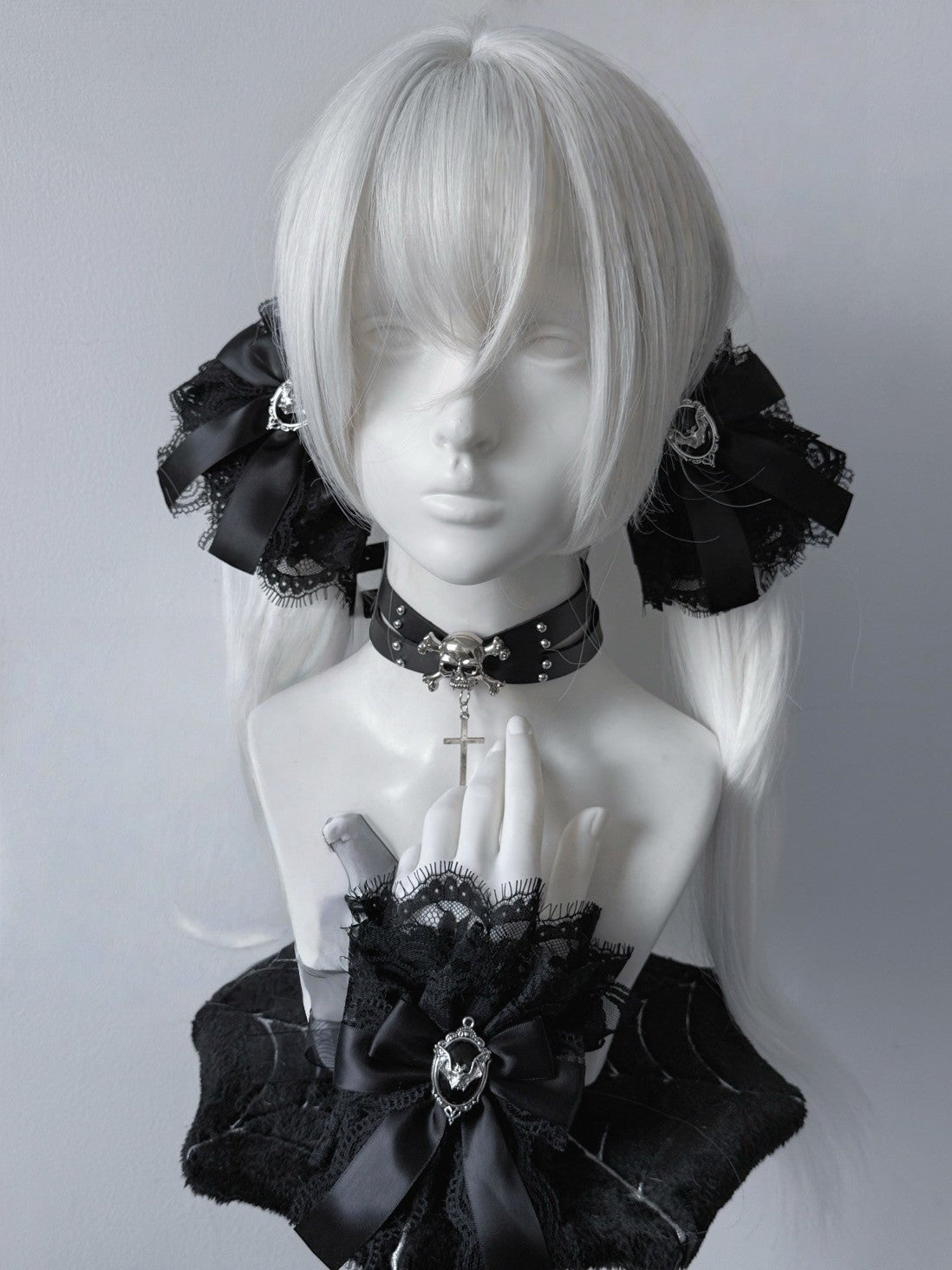 Lolita Y2K Lace Bow Hair Clips/Arm Sleeves LE6014