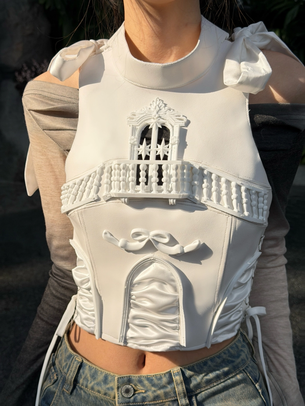Balcony Corset 3D Printed Original Gothic Design Corset
