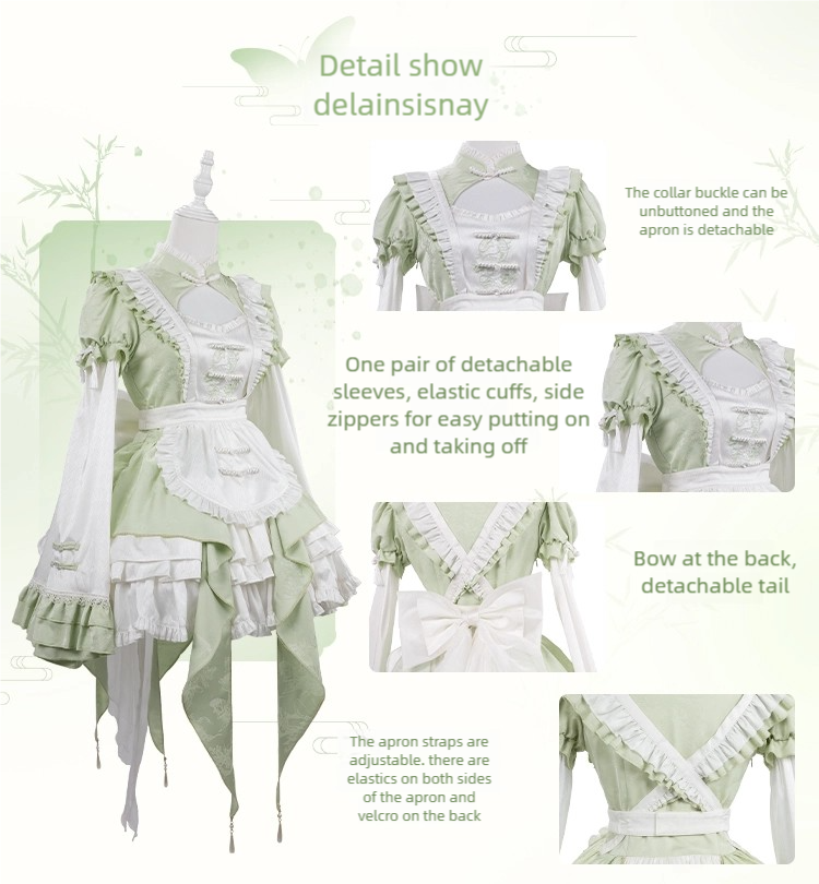Lolita Kawaii Embroidered Lace JSK Set LS1012
