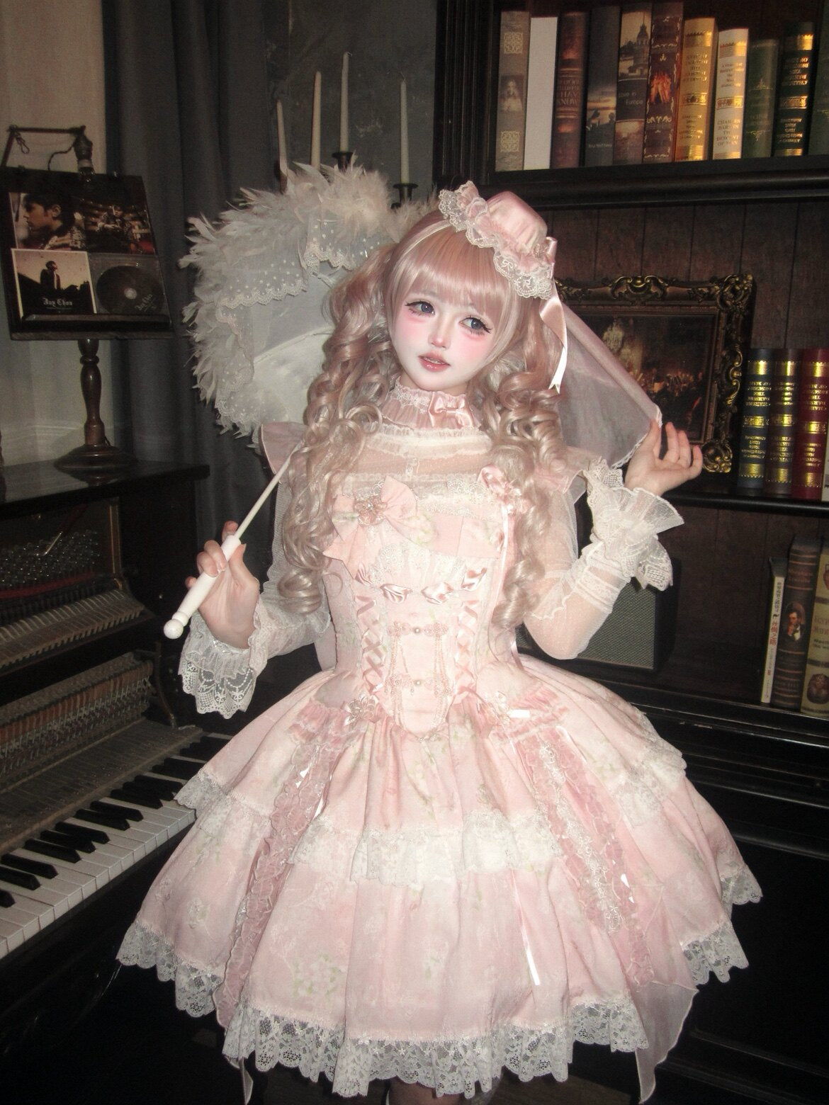 Jellyfish Pear Blossom Daily Lolita Pink JSK Dress