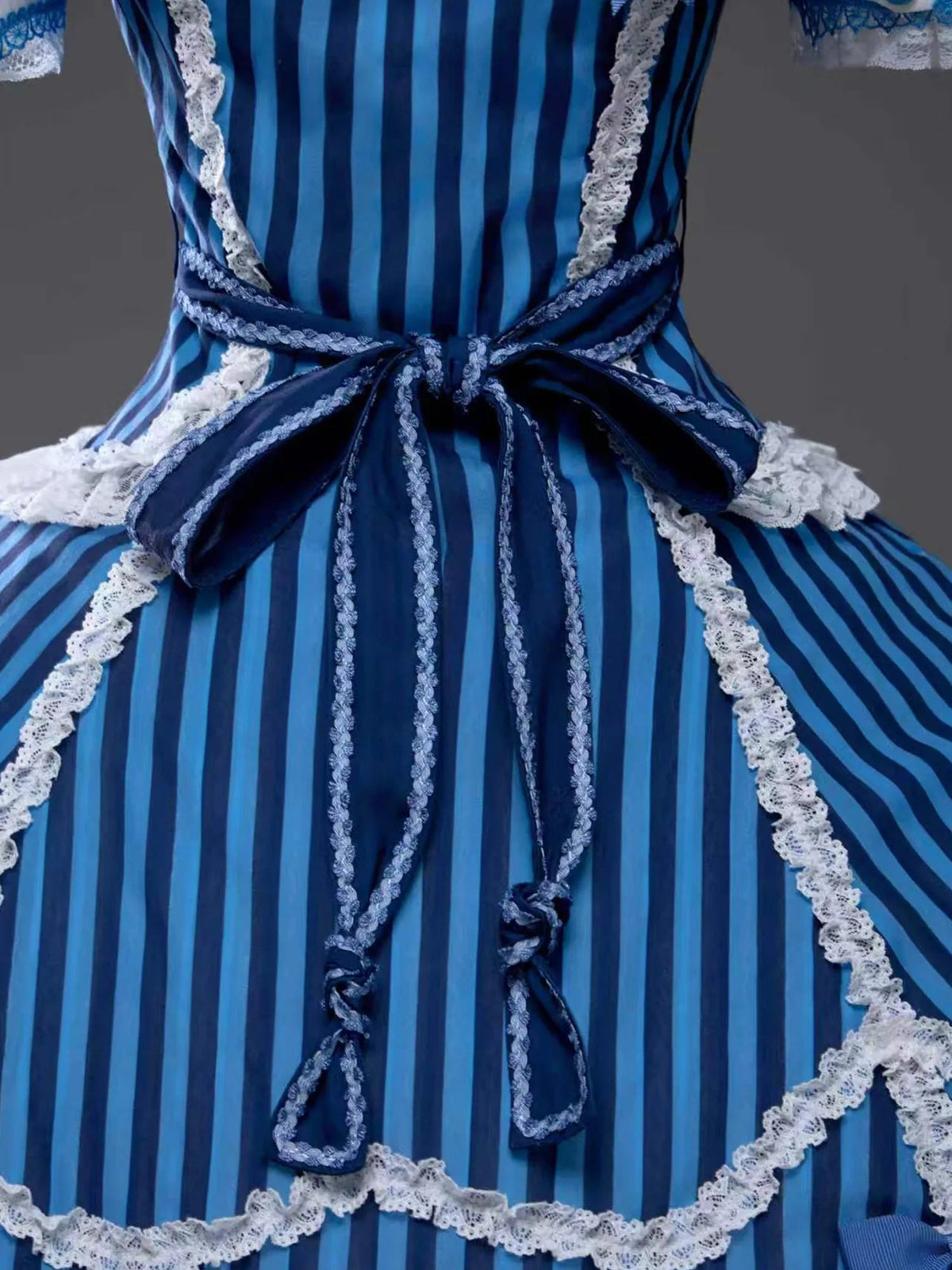Antique Sailor Bear Six-Panel Cropped Lolita OP Dress