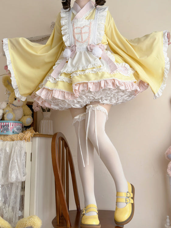 Lolita Sweet Kawaii Maid Dress (4 color)LE1046