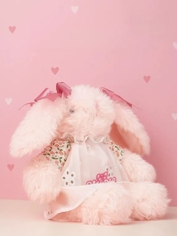 Fluffy Bunny Lolita Plush Lop-Ear Rabbit Doll/Charm