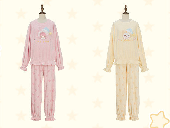 Sweet Wish Good Night Sweet Dreams Lolita Loungewear Top & Pants Set