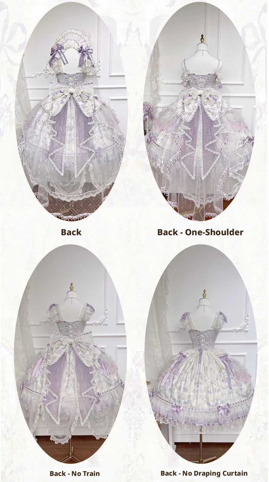 Elegant Floral Bridal Gorgeous Hanayome Style Lolita Dress