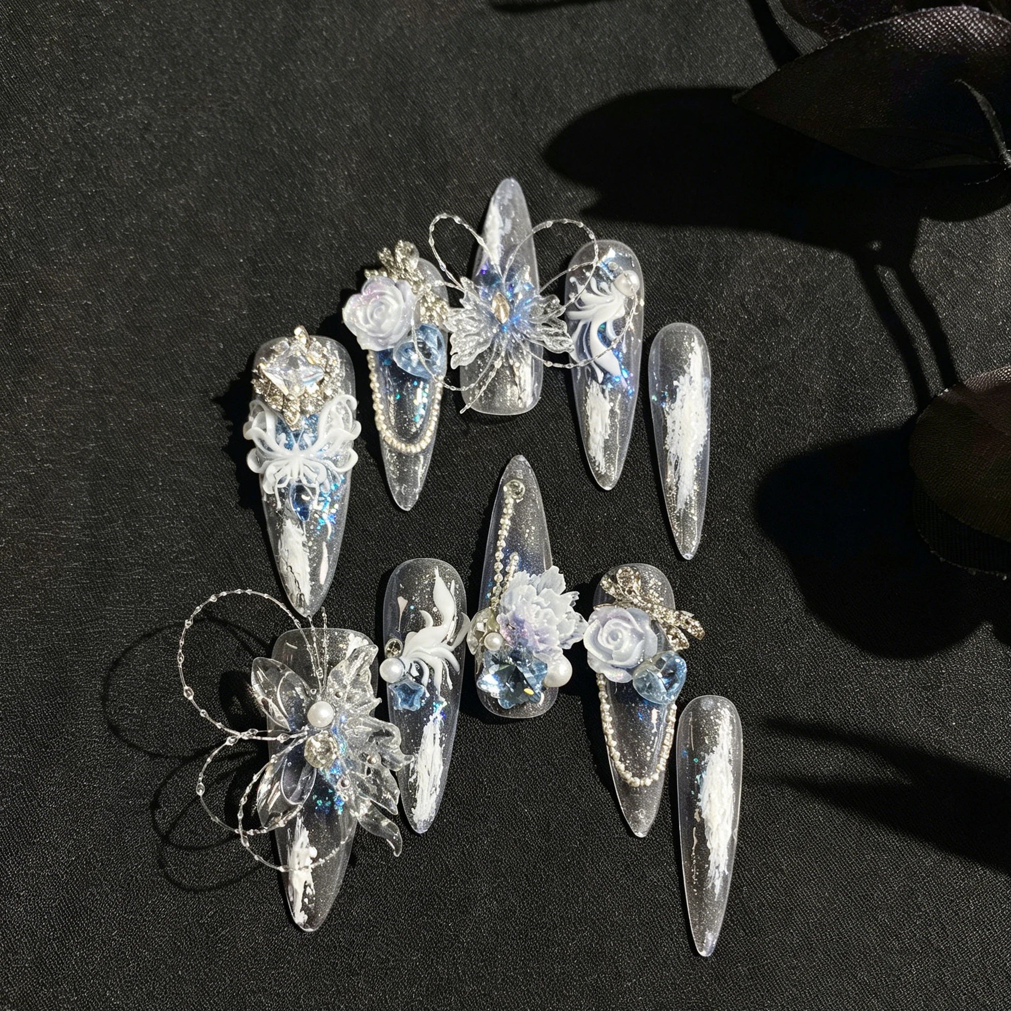 Sariel Tenderness Lolita Handmade Detachable Press-On Nails