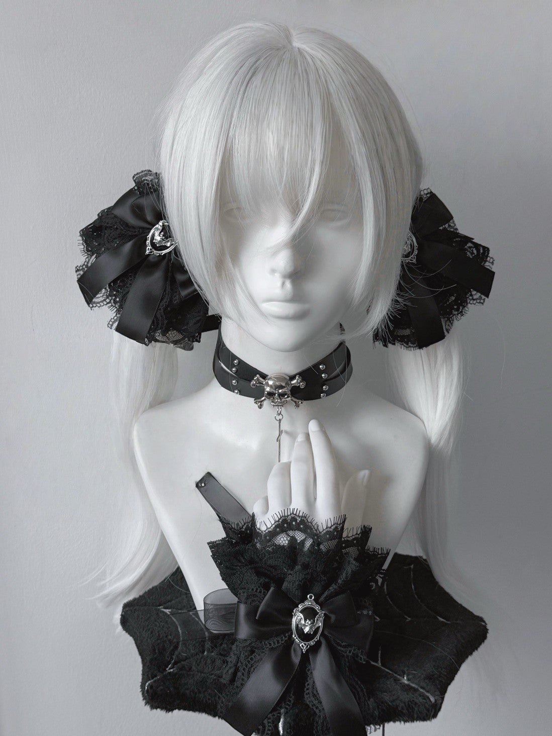 Lolita Y2K Lace Bow Hair Clips/Arm Sleeves