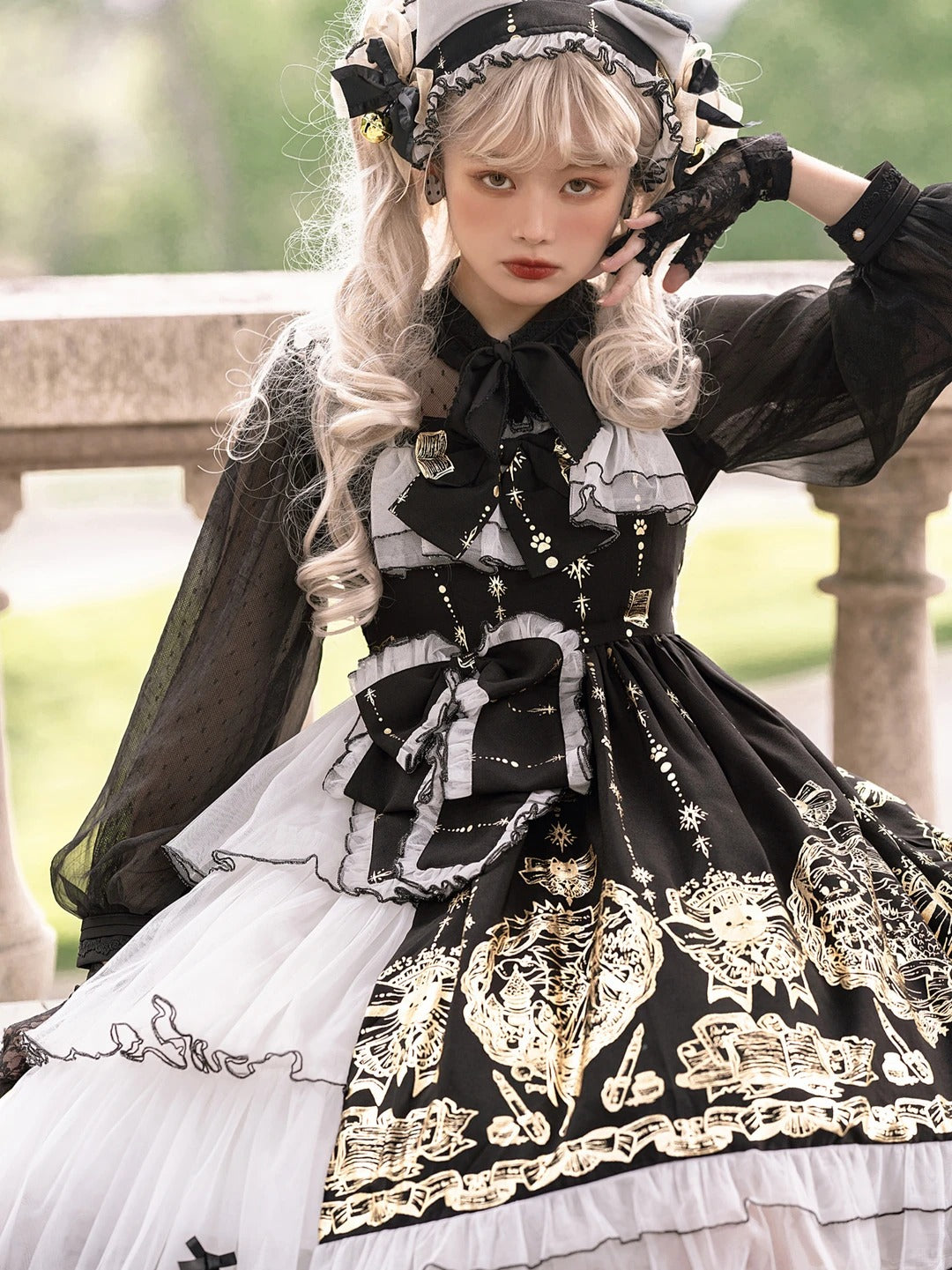 Gilded Fairy Town Lolita Original Printed JSK Dress