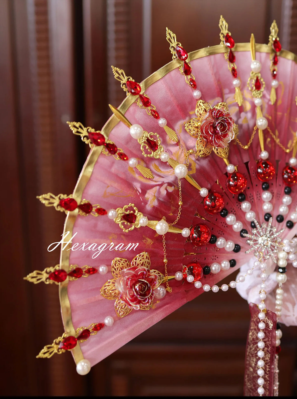 Lolita Japanese Style Heavy Craft Weapon Fan