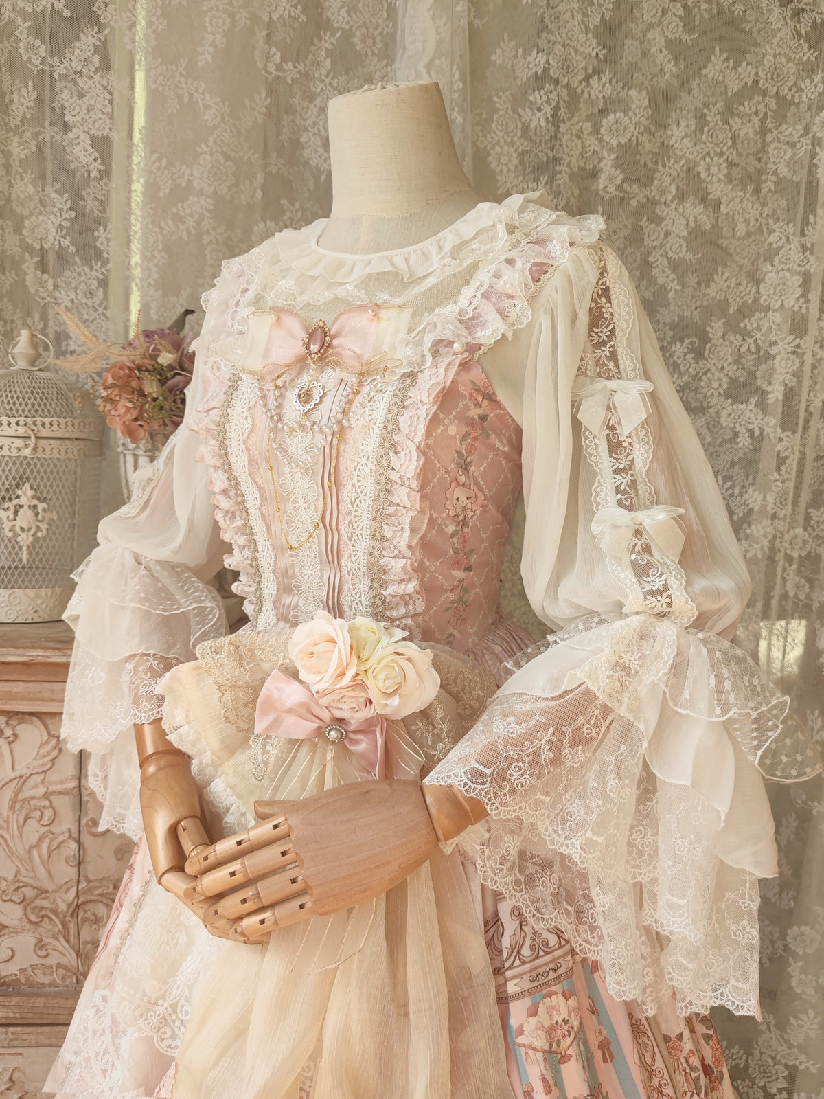 Lolita Bridal Dress Matching Princess Sleeve Blouse