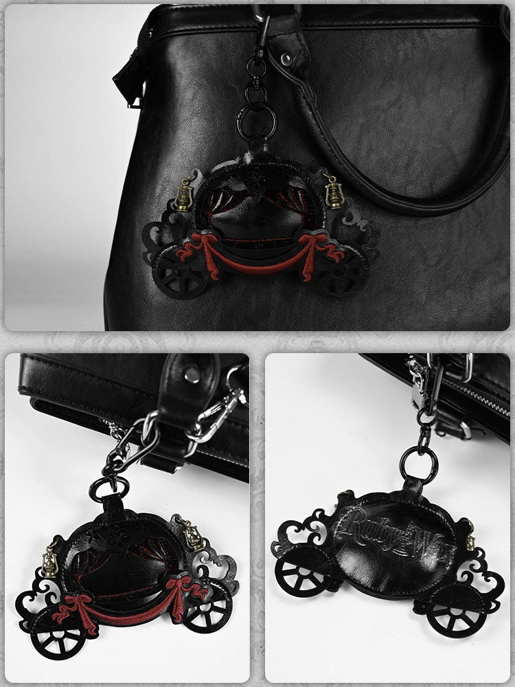 Pumpkin Carriage Bag Charm Dark Fairy Tale Lolita Gothic Vintage Bag Charm & Keychain