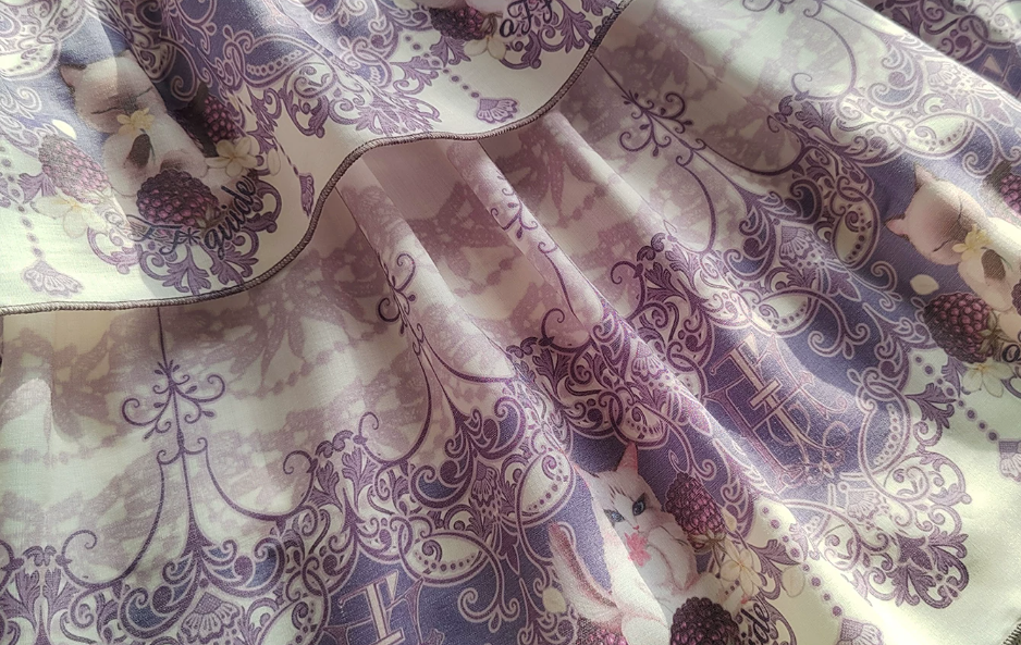 Berry Pie Lolita Print Long / Short JSK Dress