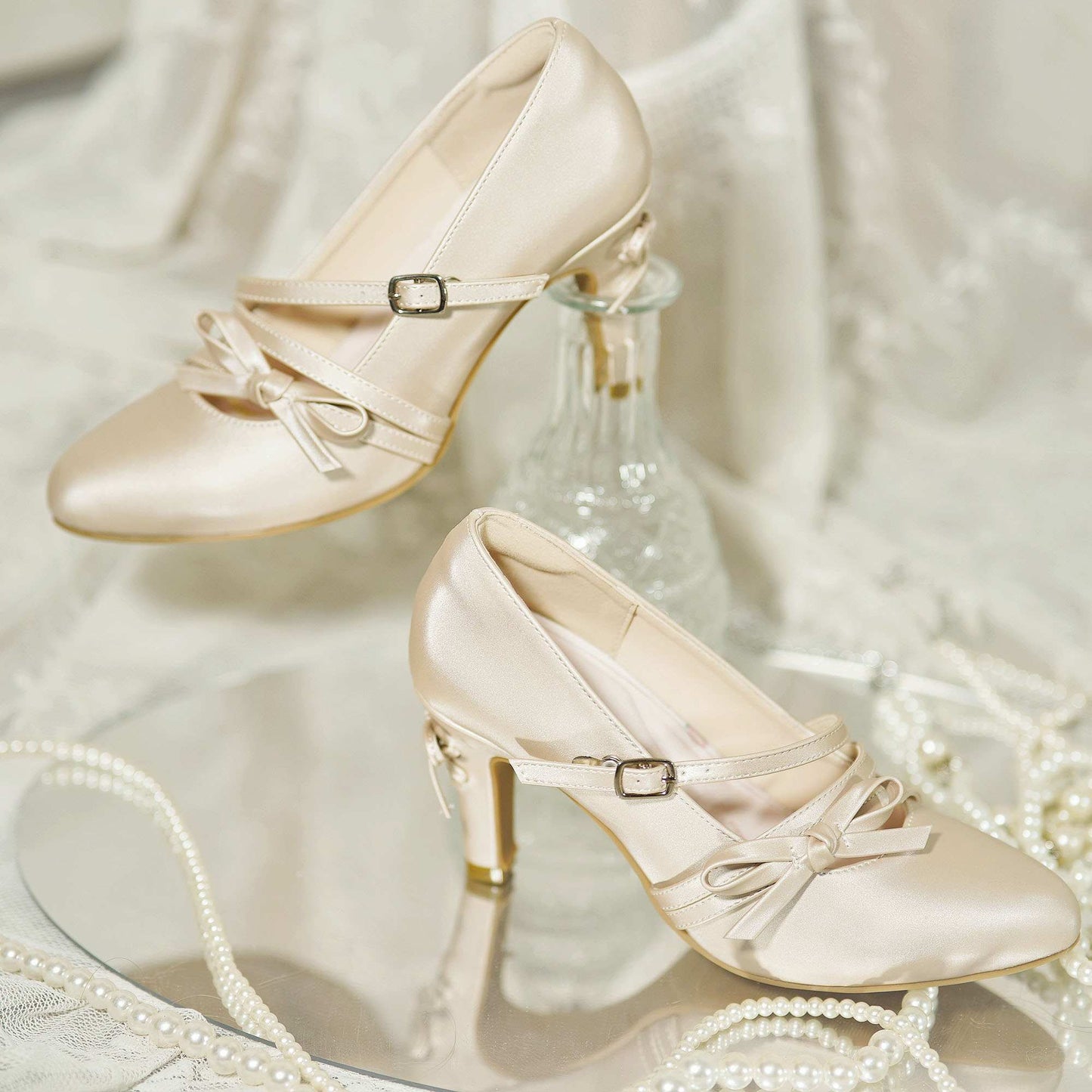 Lolita Elegant Sweet Pointed Toe Heels