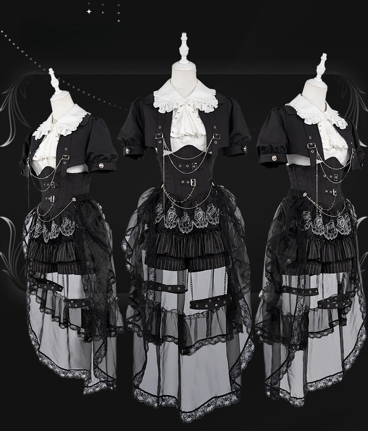 Lolita British Aesthetic Ouji Separate Outfit LO1006