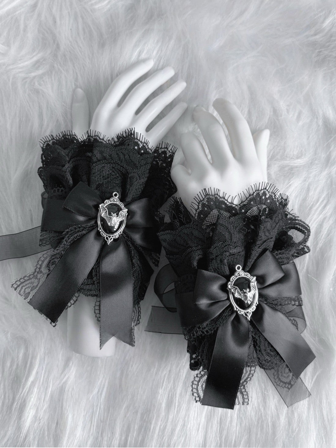 Lolita Y2K Lace Bow Hair Clips/Arm Sleeves LE6014