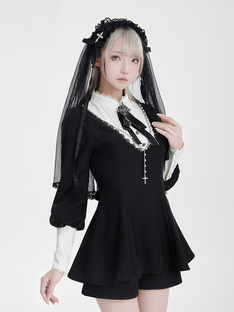 Lolita Harajuku Goth Puff Sleeve Set LR1009