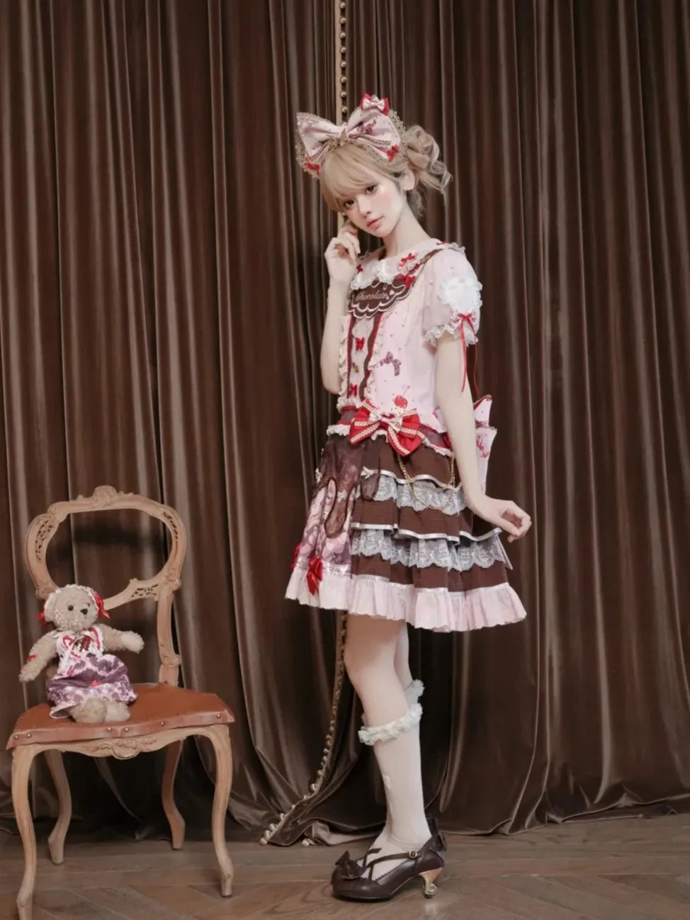 Royal Princess Chocolate Sweet Military Lolita JSK