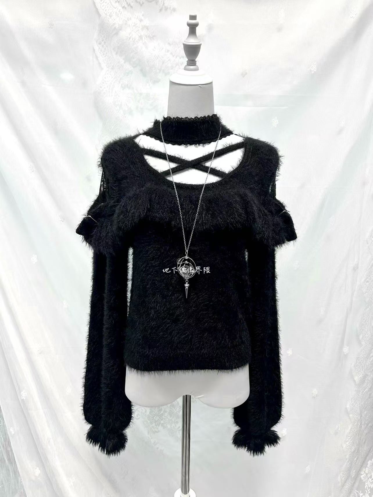 Lolita Japanese Subculture Cross Knit Top LR1006