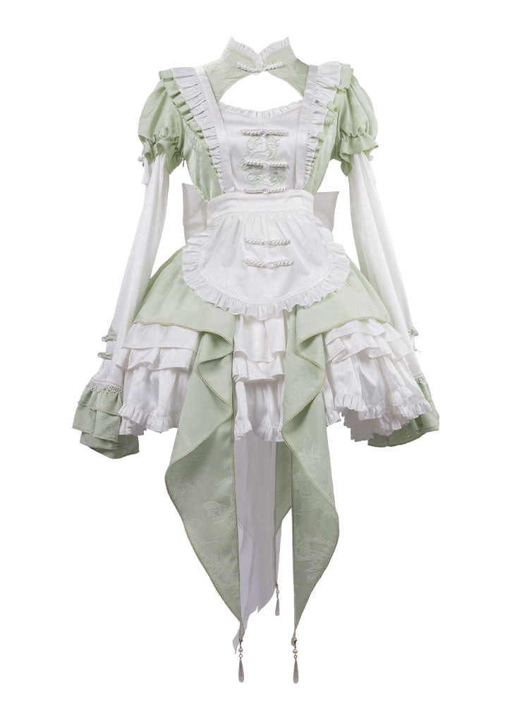 Lolita Kawaii Embroidered Lace JSK Set LS1012