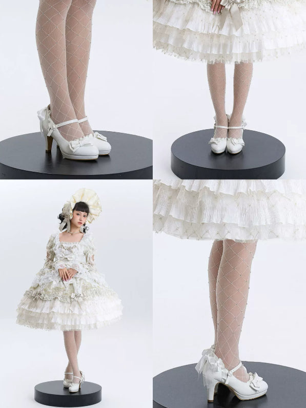 Doll Bride Lolita Classic Elegant Almond Toe High Heels
