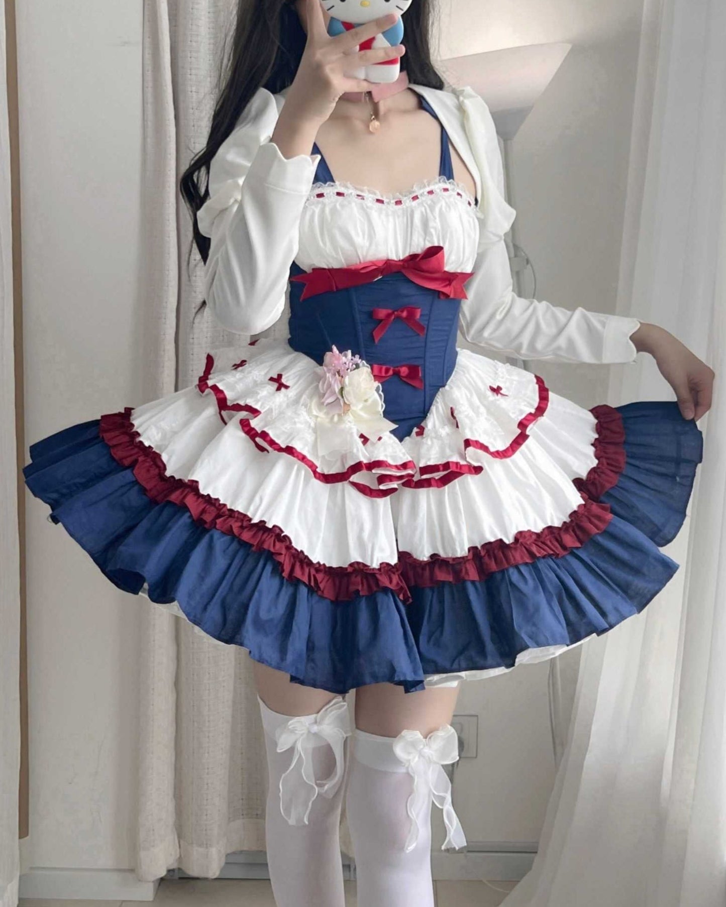 Lolita Snow White Princess Ballerina Corset Strap Dress LS1022