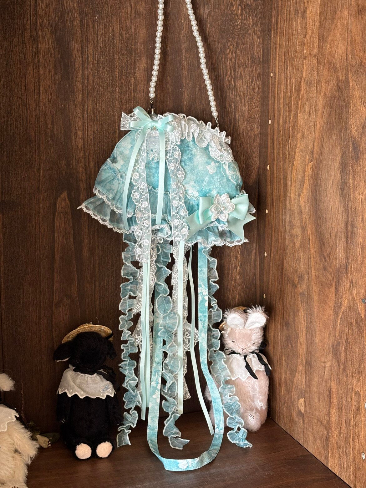 Jellyfish Pear Blossom Daily Lolita Blue JSK Dress