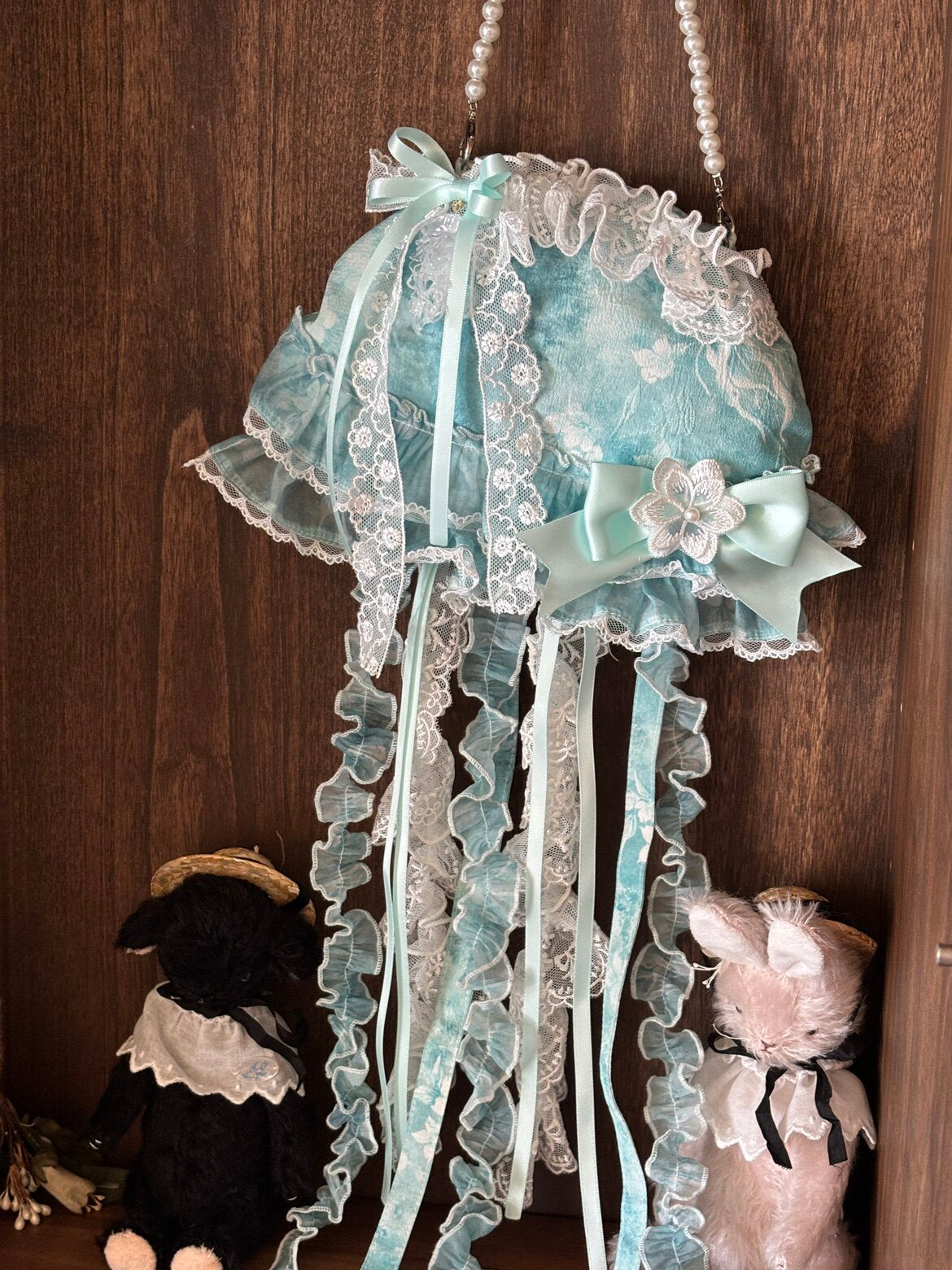 Jellyfish Pear Blossom Daily Lolita Blue JSK Dress