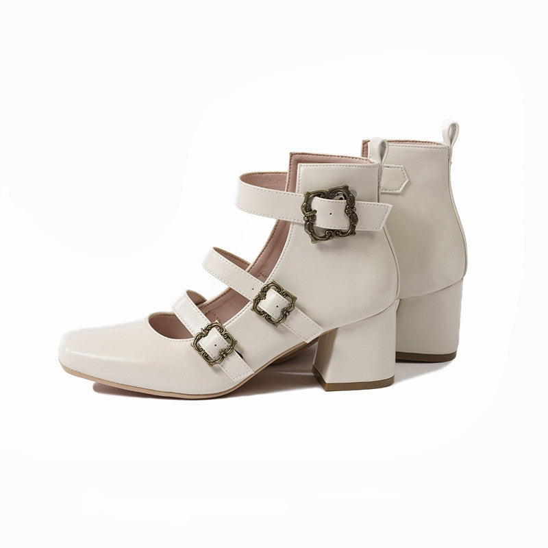 Prayer Poem Original Elegant Lolita Mary Jane High Heel Shoes