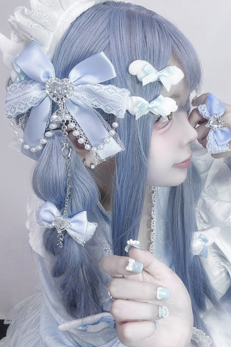 Lolita Kawaii Lace Bow Hair Clip