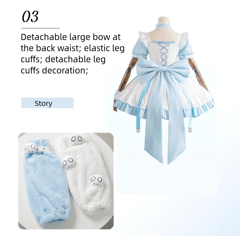 Lolita Y2K Infirmary Aesthetic Aqua OP Full Set