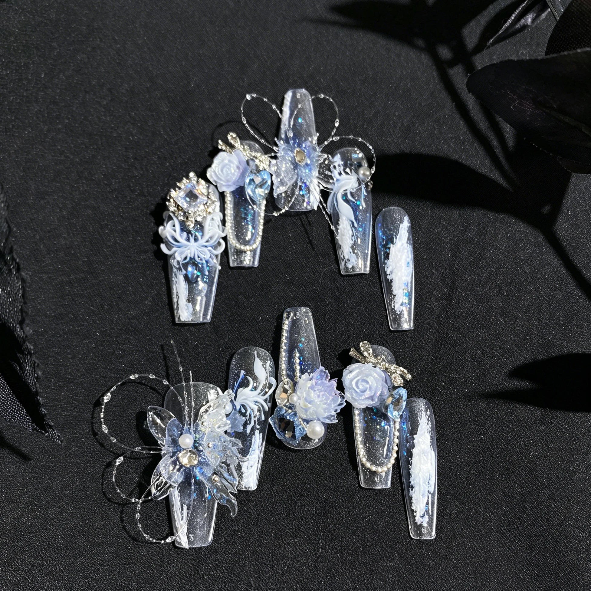 Sariel Tenderness Lolita Handmade Detachable Press-On Nails