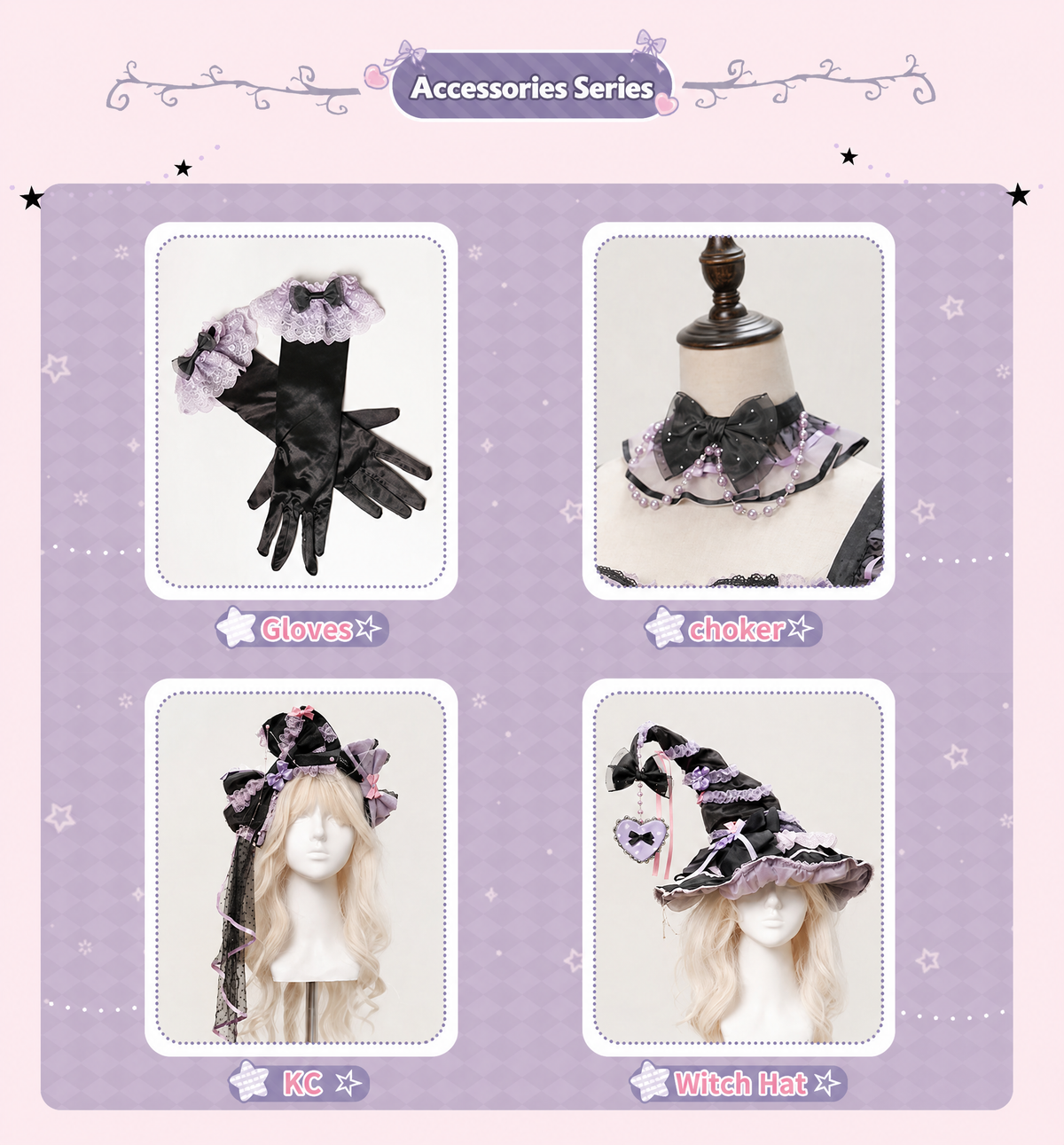 Night of Witchcraft Gothic Lolita Halloween JSK Dress Set