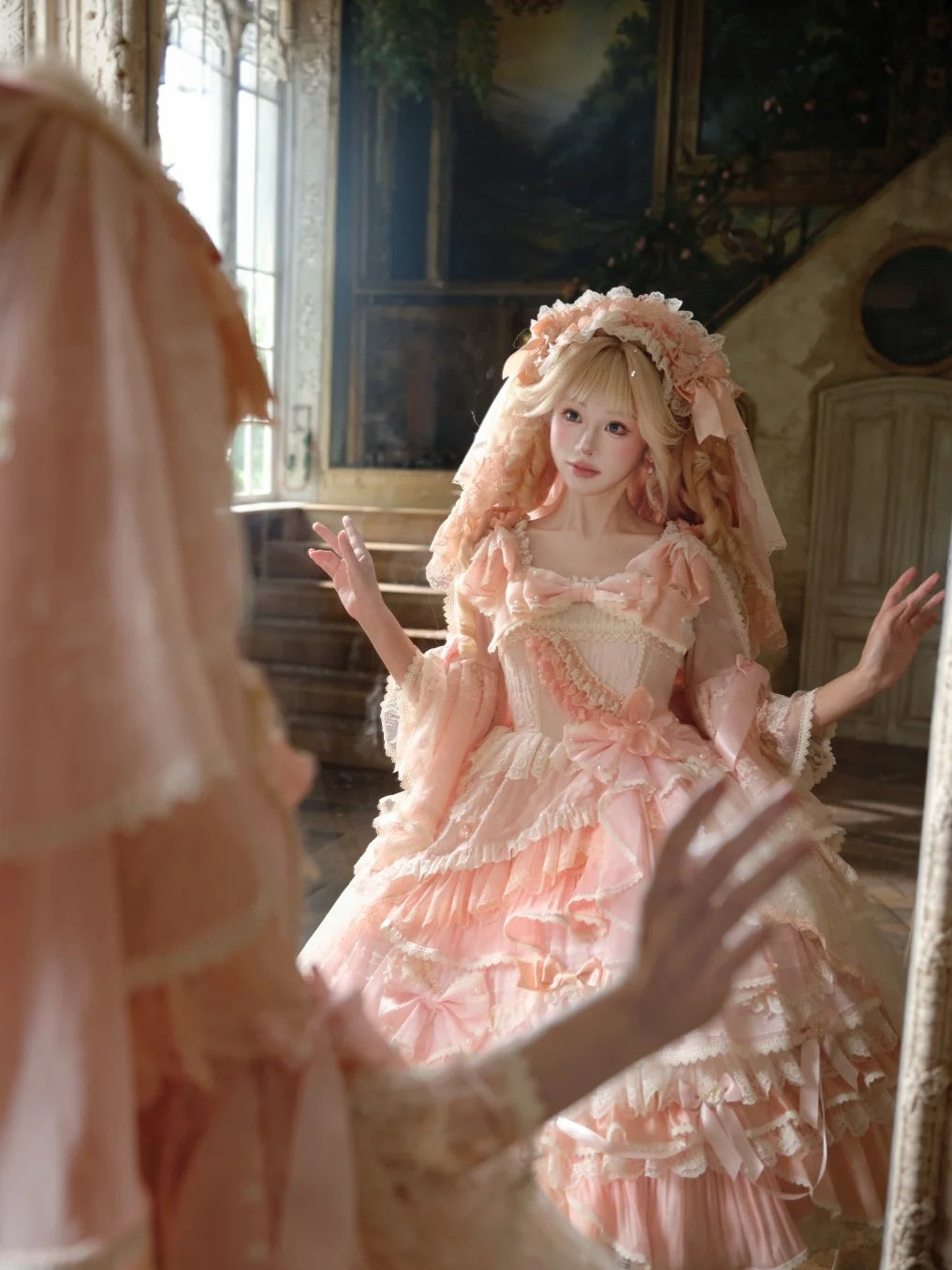 Cream Peach Princess x Barbie Collab Original Lolita Headband
