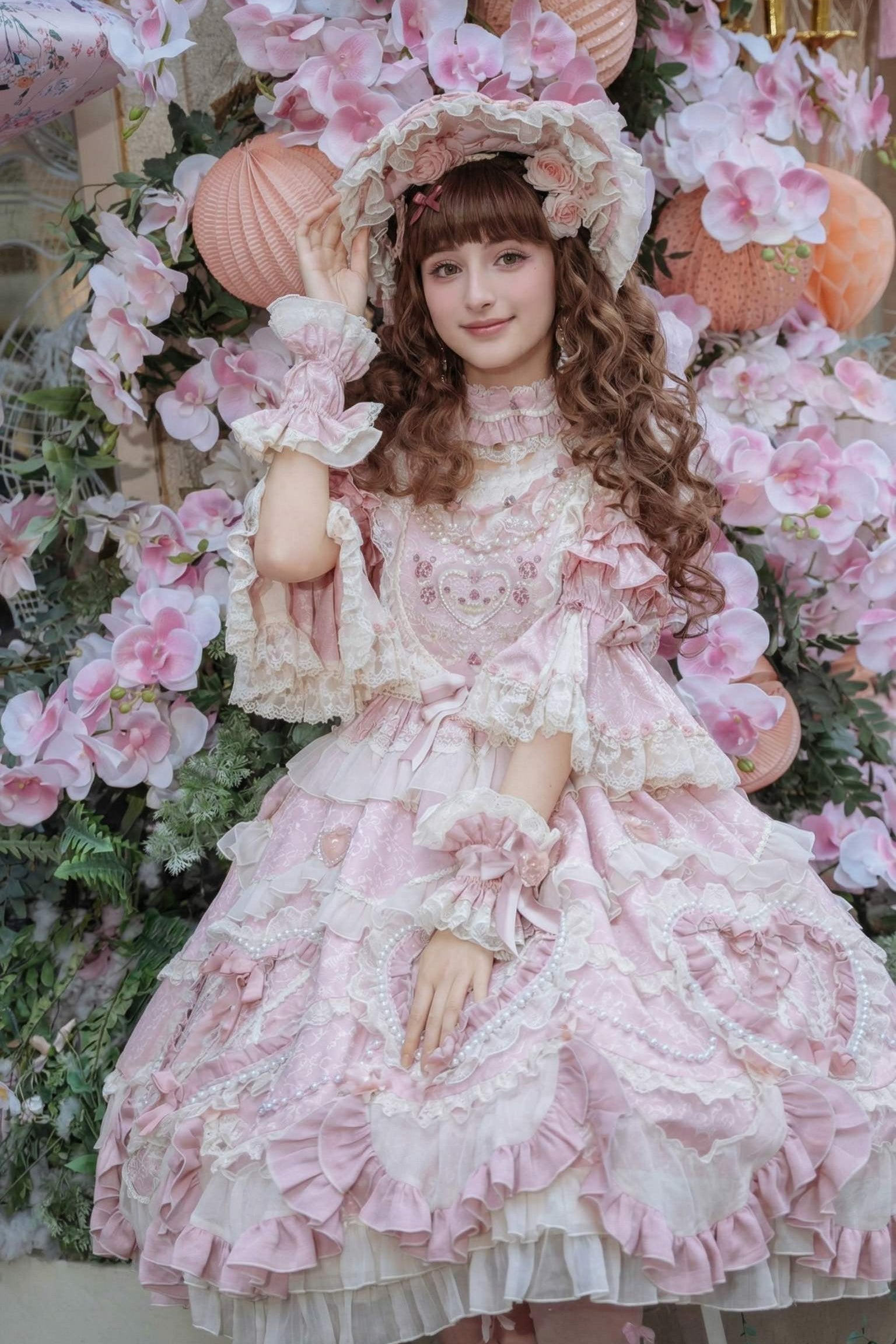 Velvet Whispers Vintage Cake Lolita OP Dress
