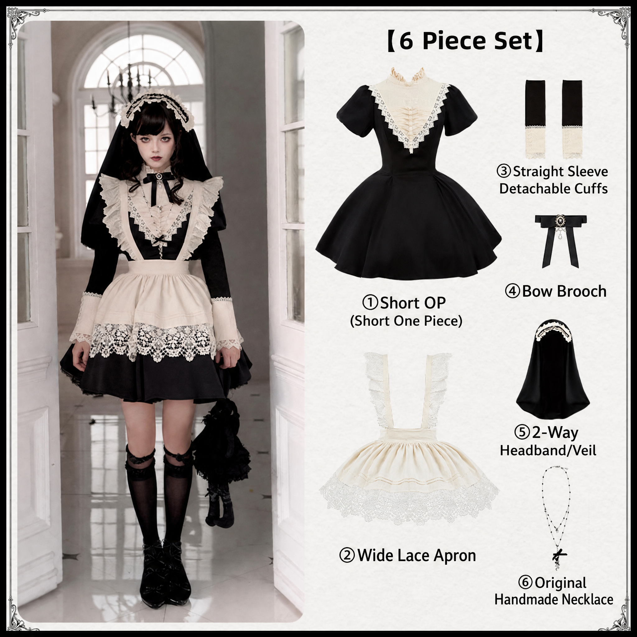 Nocturne Gothic Nun OP Set
