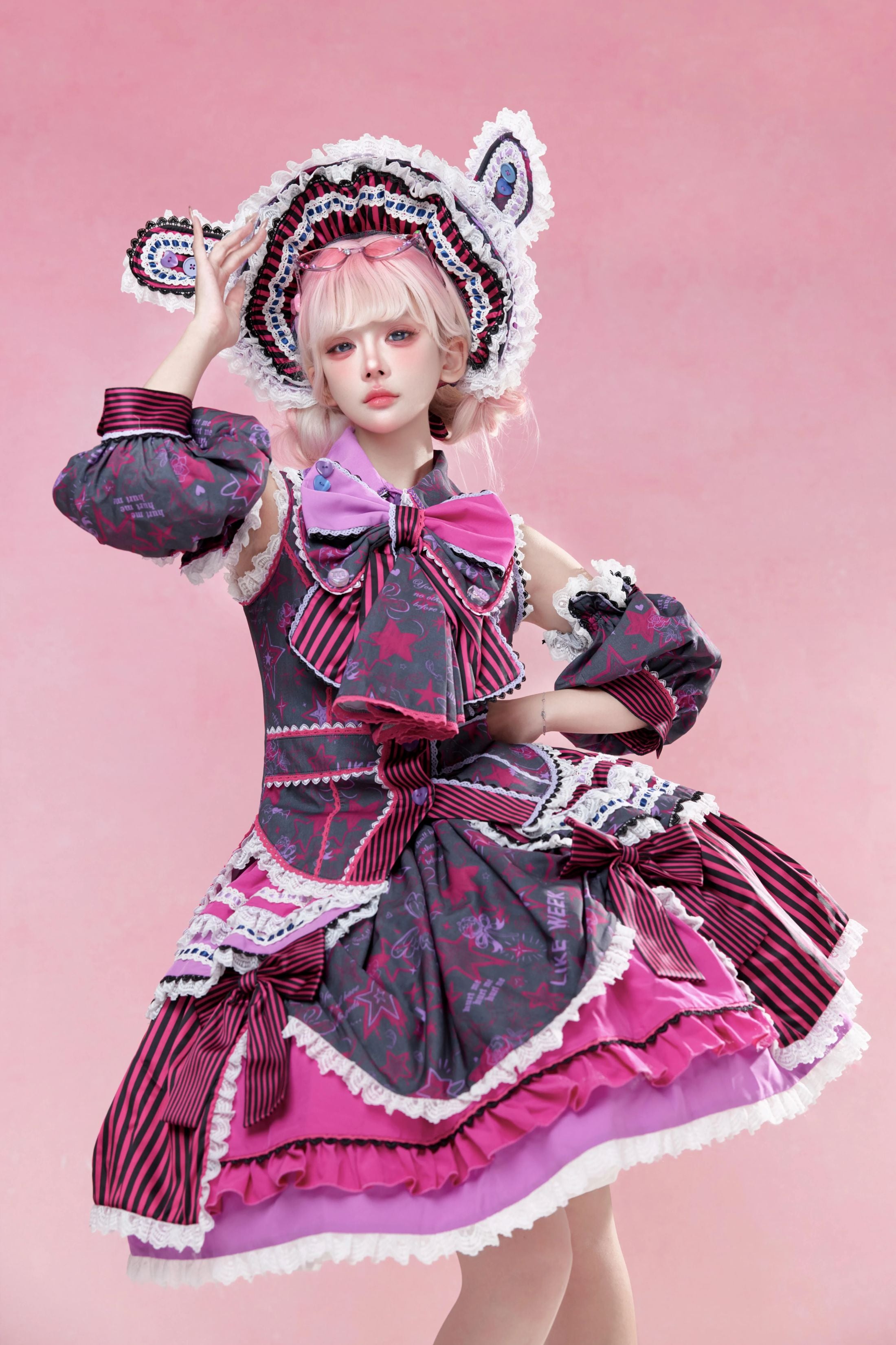 Cyber Sweet Graffiti Party Lolita JSK Full Set