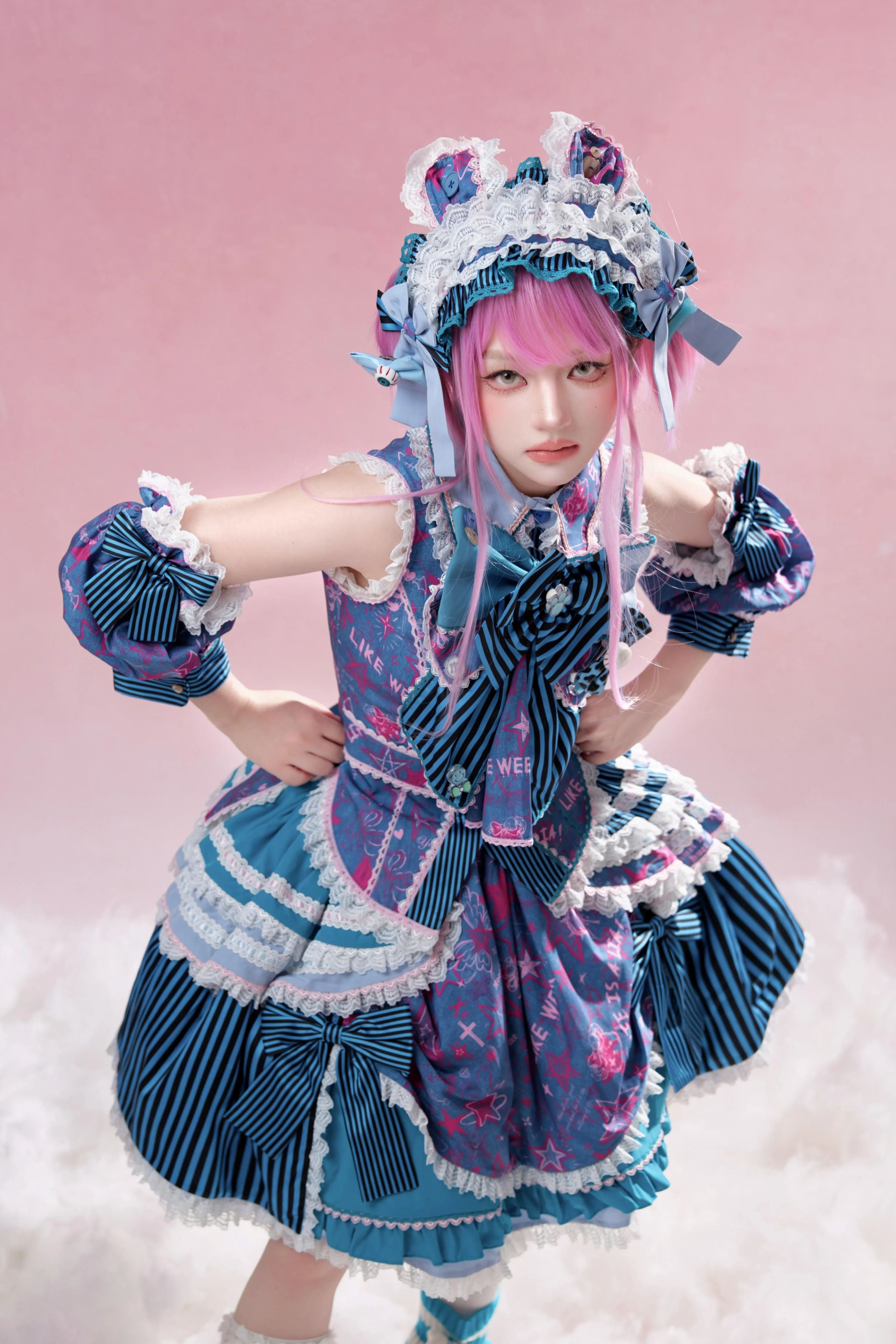 Cyber Sweet Graffiti Party Lolita JSK Full Set