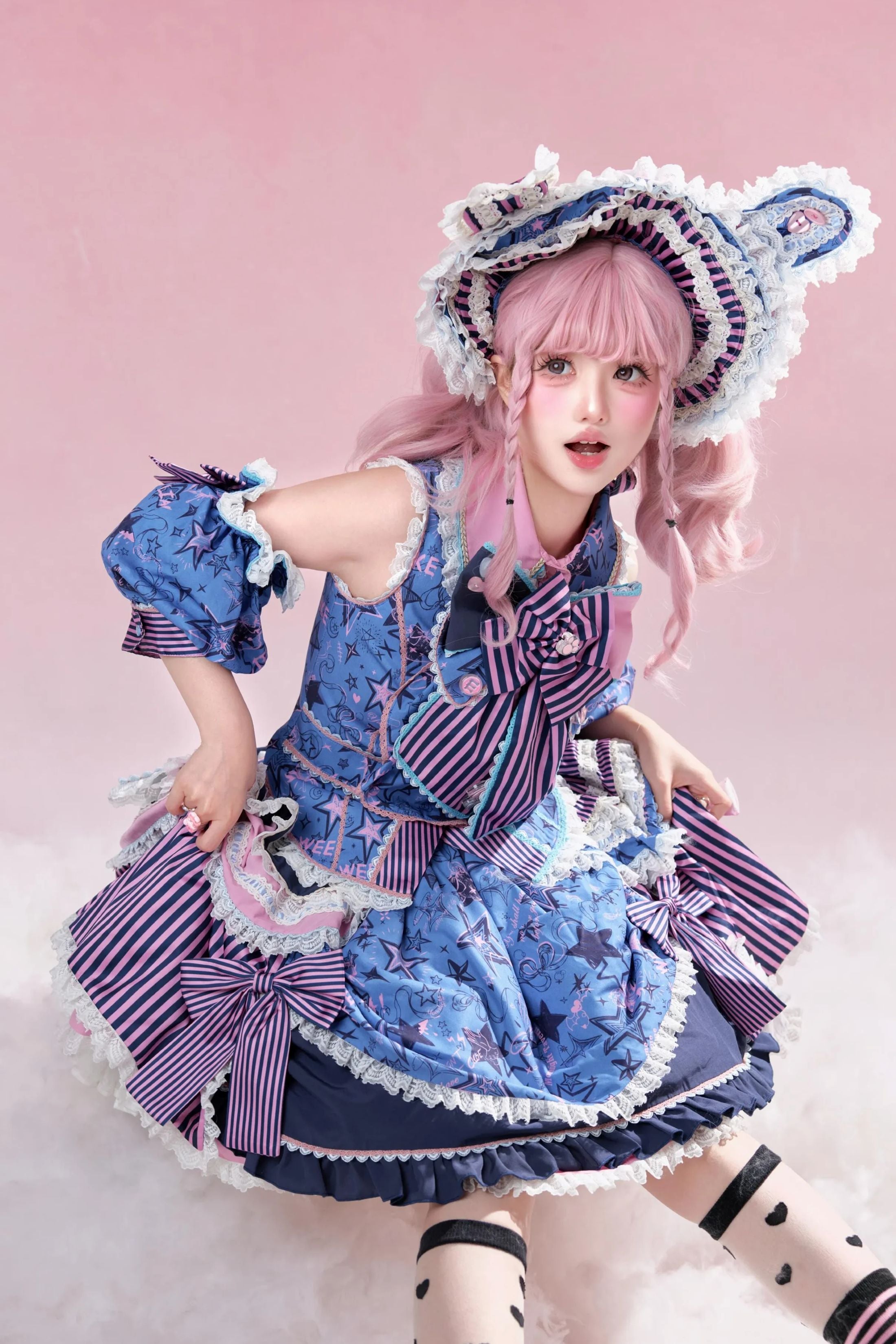 Cyber Sweet Graffiti Party Lolita JSK Full Set