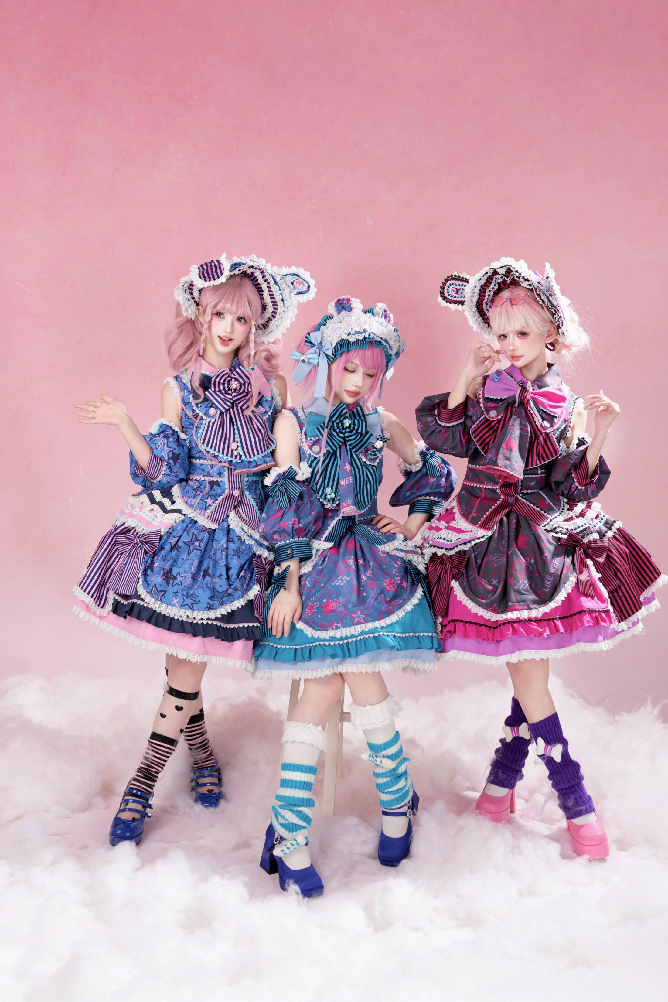 Cyber Sweet Graffiti Party Lolita JSK Full Set